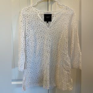 Talbots Eyelet Blouse
